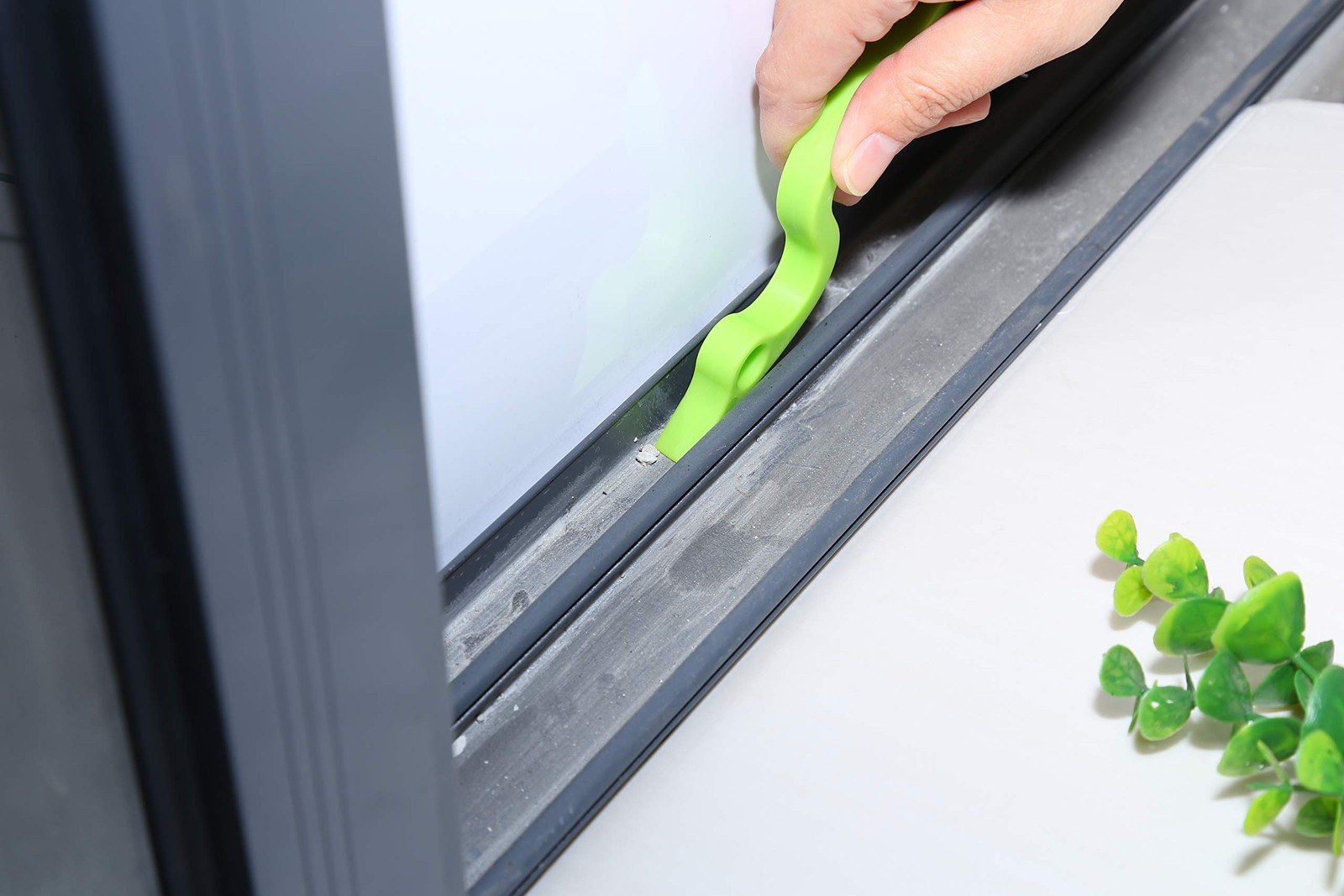 2pcs Handheld Groove Gap Cleaning Tools Door Window Track Kitchen Cleaning Brush