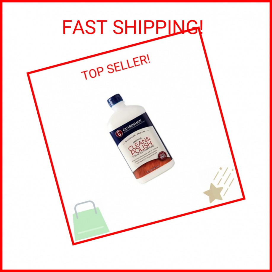 Guardsman Clean & Polish For Wood Furniture – Cream Polish 16.9 oz – Silicone Fr