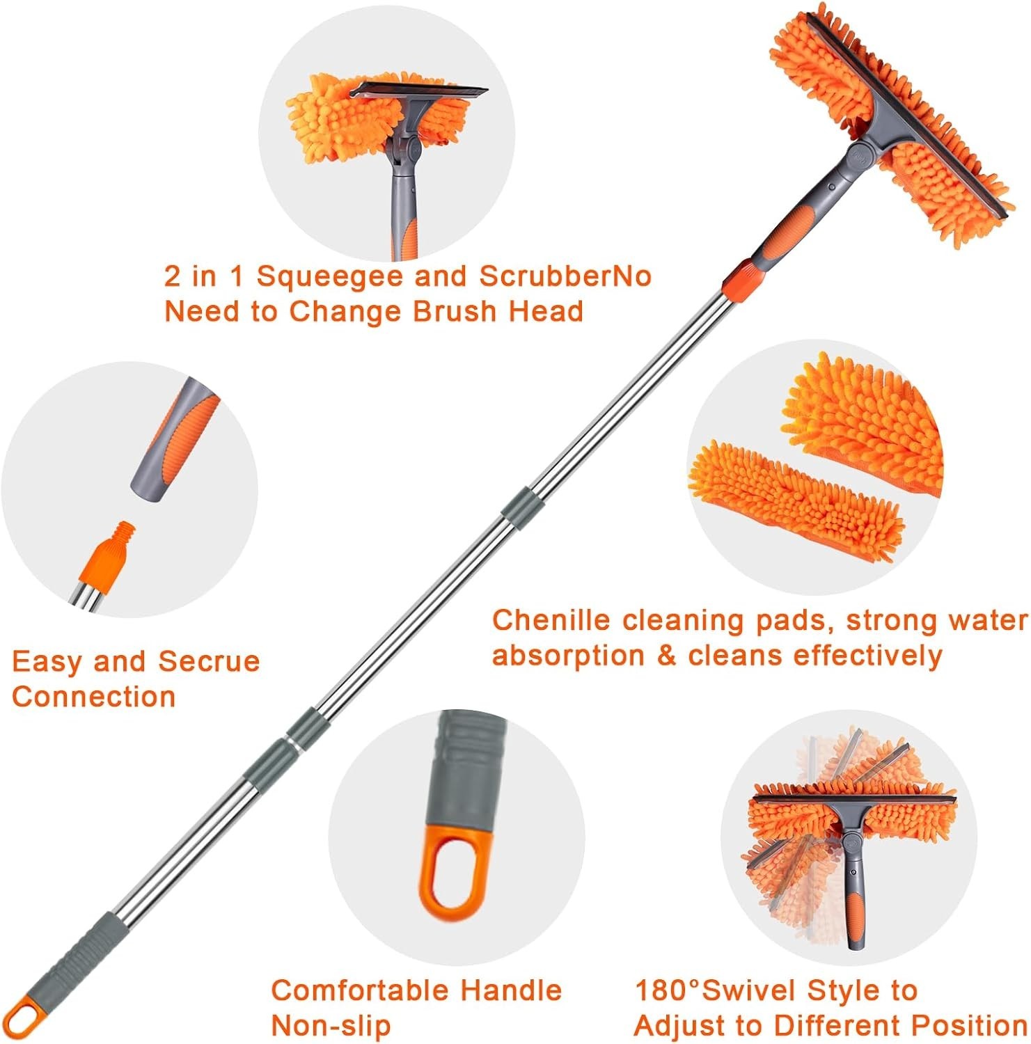 4 PCS Microfiber Dusting Duster Soft Feather Brush Household Cleaning Dust Tool