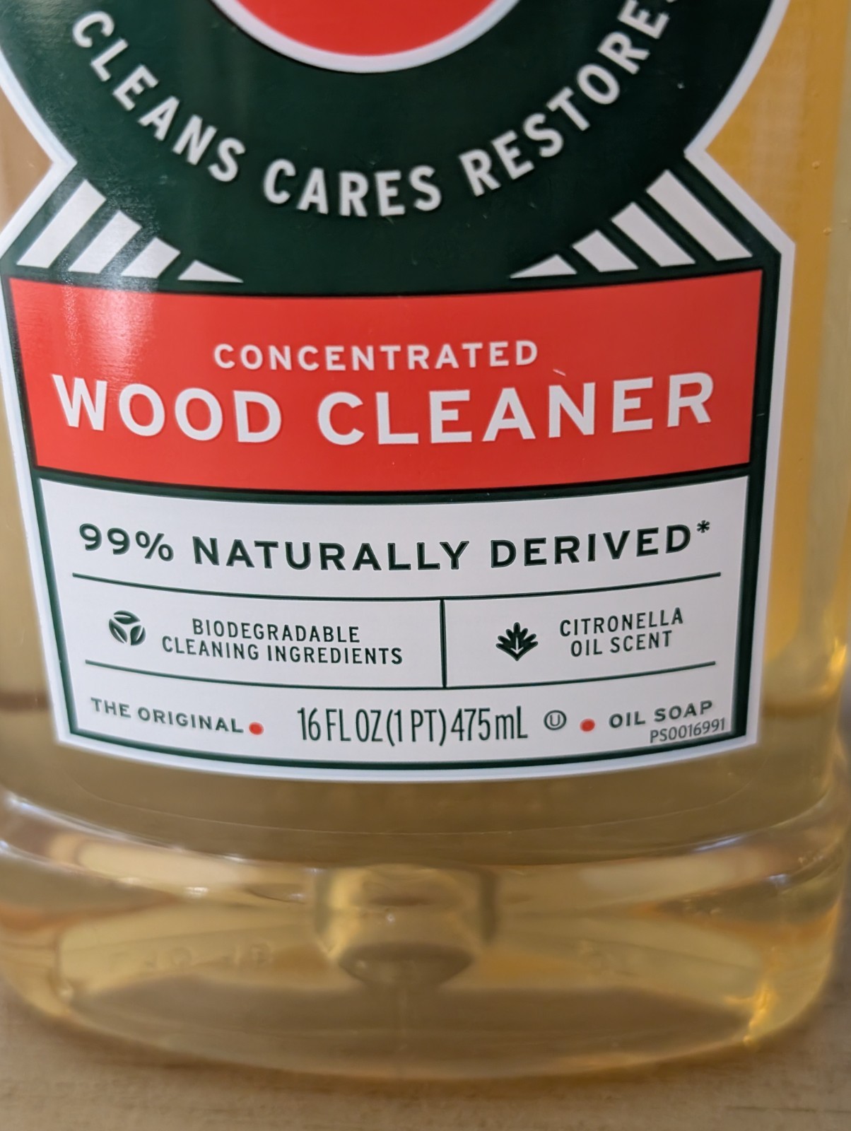 Murphy Oil Soap Original Concentrated Wood Cleaner Liquid 16oz – 98% Natural
