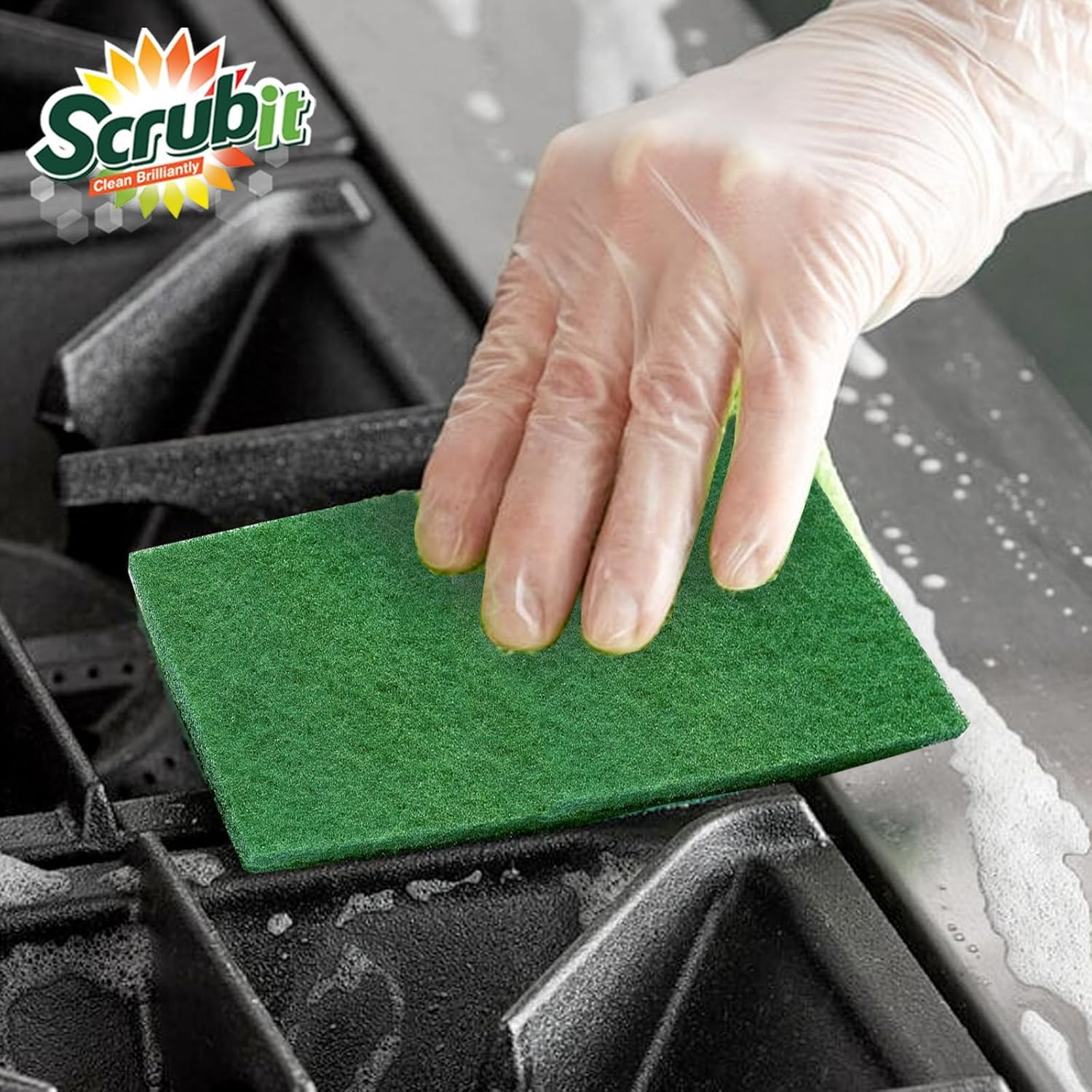 Scouring Pads – Heavy Duty Household Cleaning Scrubber with Non-Scratch Anti-Gre
