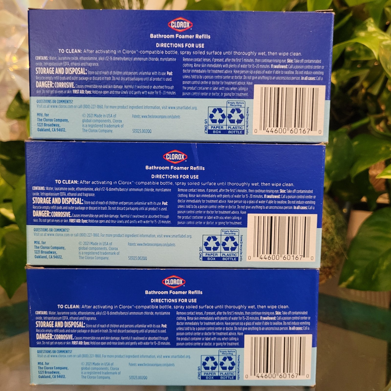 3x Clorox Bathroom Foamer Concentrated Cleaner Refills Refillable Spray Bottle 9