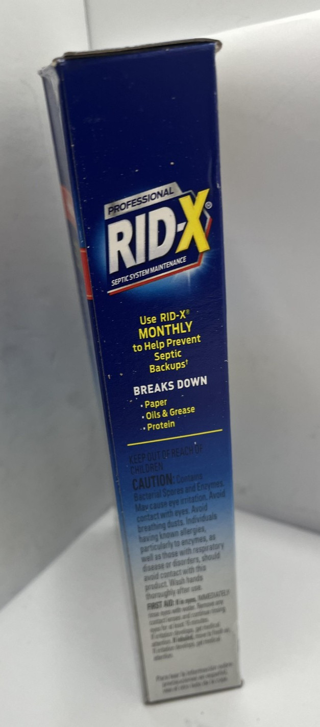 RID-X 12pk Septic Tank Treatment Supply Of Powder 9.8oz 100% Biobased