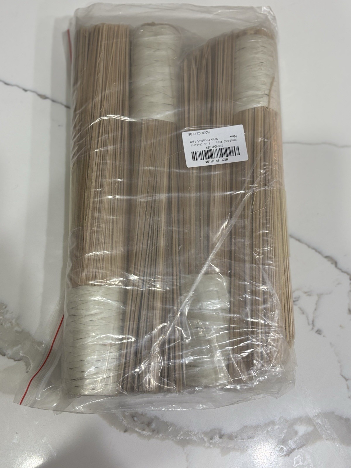 12 Inches Wok Brush Cleaning Whisk Bamboo Scrub Kitchen Cleaning Bamboo 4pack