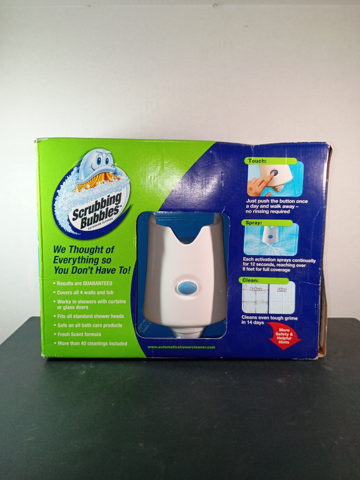 NEW Scrubbing Bubbles Automatic Shower Cleaner Kit w/ 2 Refills Sealed Box