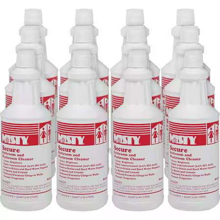 Misty 1038801 Bowl And Urinal Cleaner, 1 Qt, Bottle, Pk12