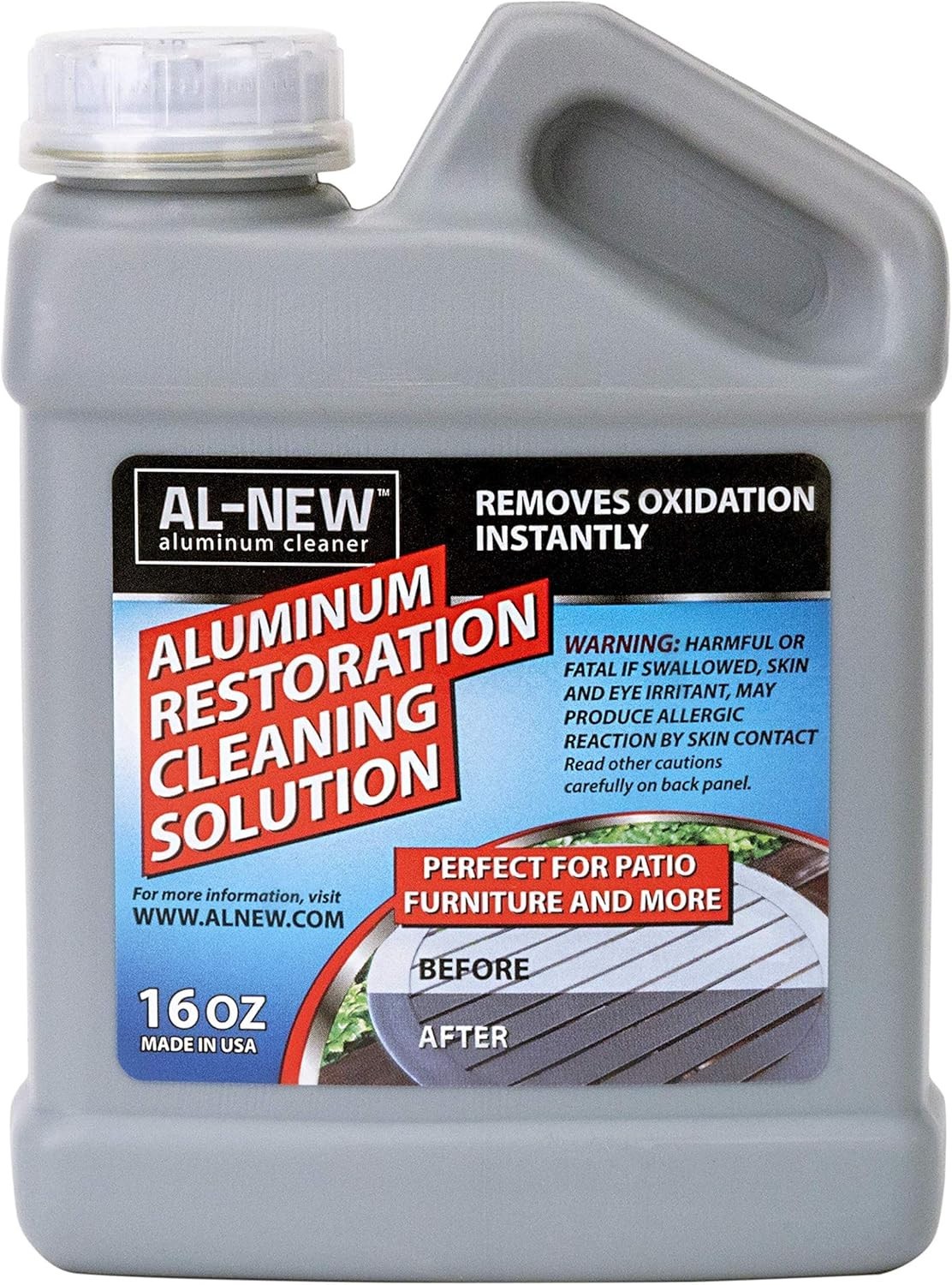 16oz Aluminum Restoration Cleaner – Revitalize Your Outdoor Furniture & Surfaces