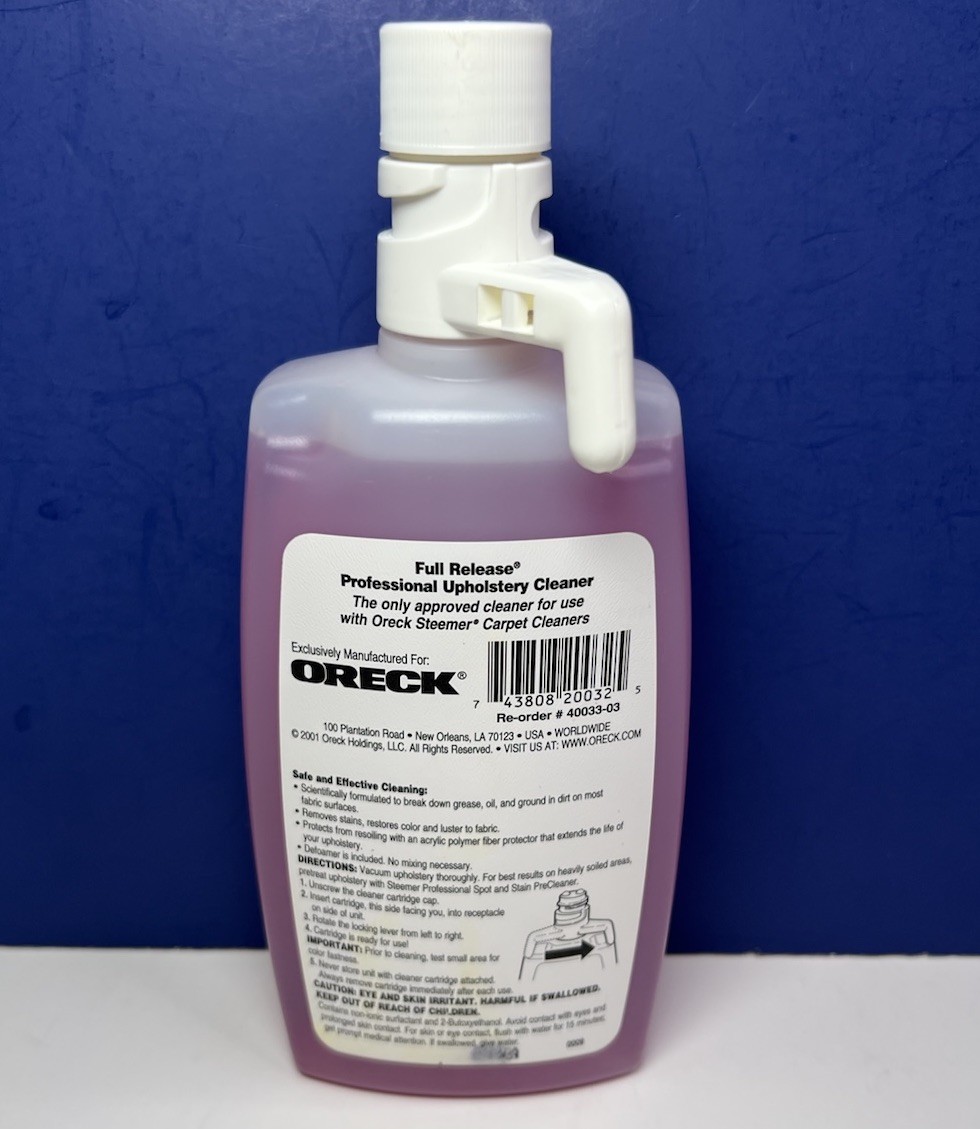 Oreck Professional Full Release Upholstery Cleaner 15 fl oz / 444 ml Oreck Care