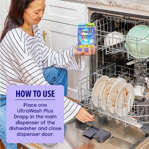 Dropps Lemon Citrus UltraWash Plus Biobased Dishwasher Detergent Pods – 10ct