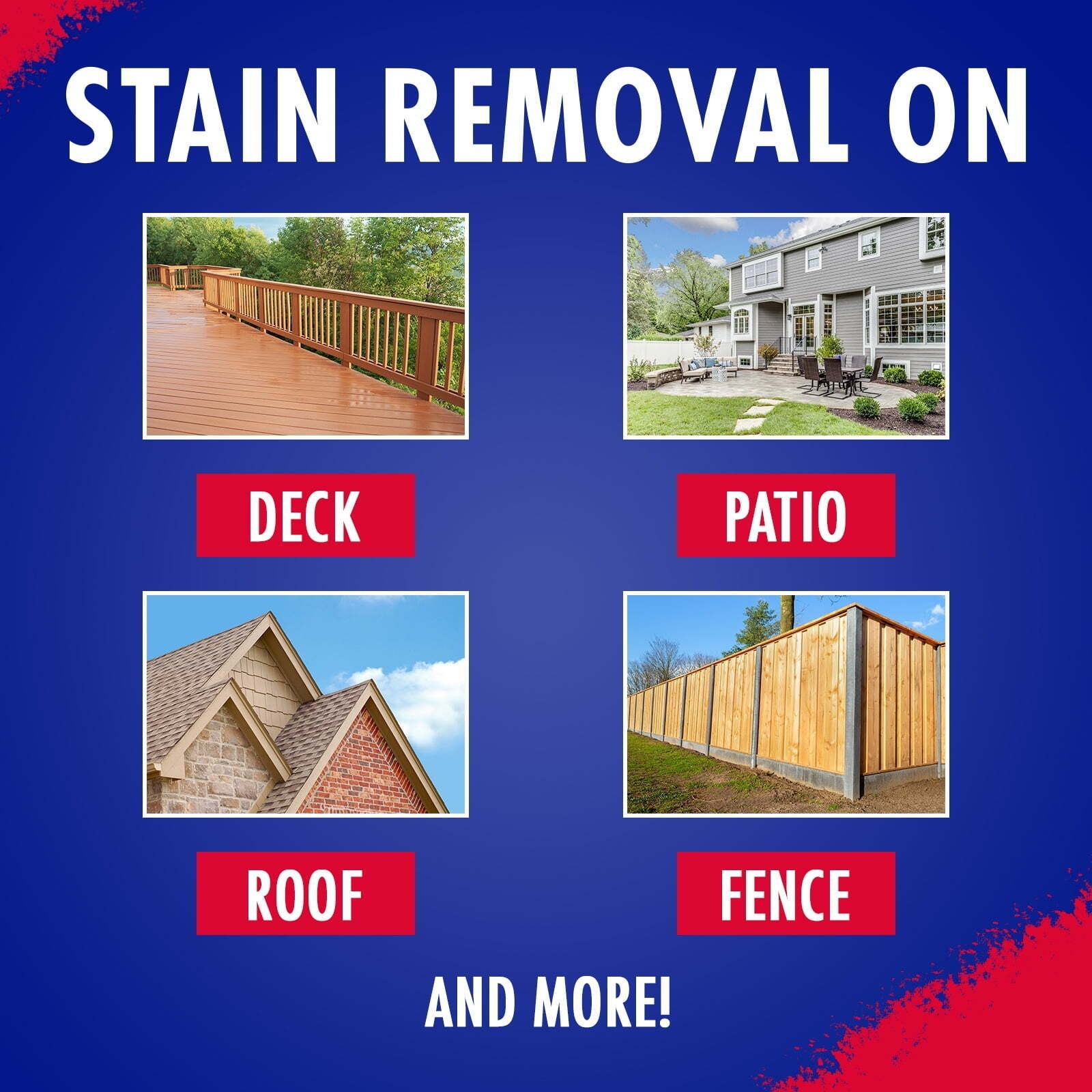 1G Outdoor Multi-Surface Cleaner Cleans Stains Concentrate Roofs Stucco Boats