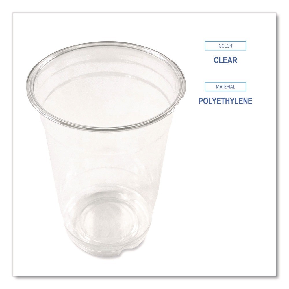 Boardwalk PET14 14 oz. PET Cups – Clear (50/BG, 20 BG/CT) New