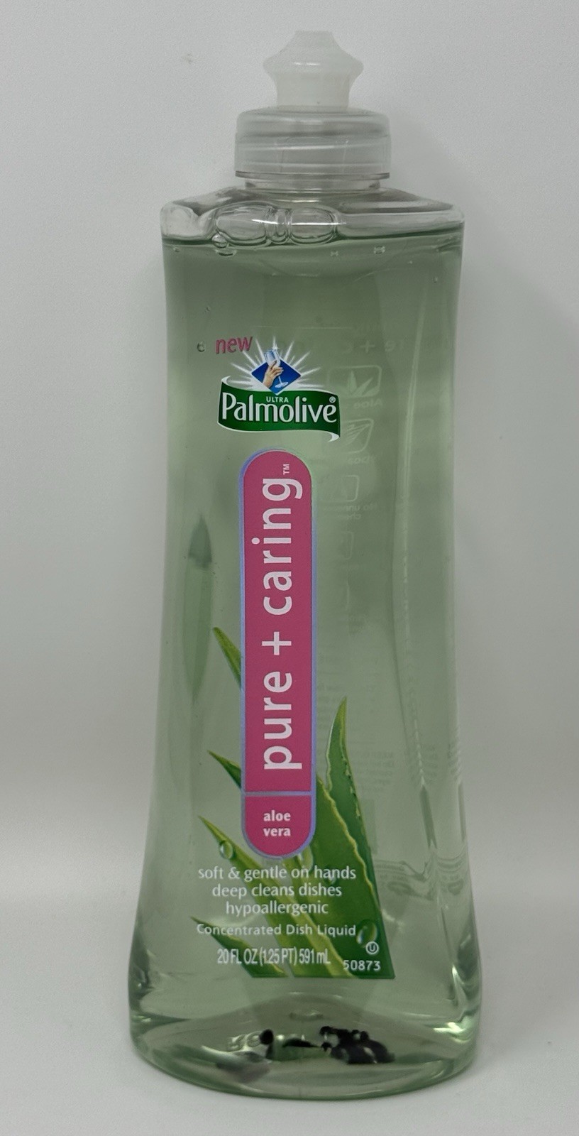 Palmolive Pure Caring Aloe Vera Dish Liquid Soap Hypoallergenic Phosphate Free
