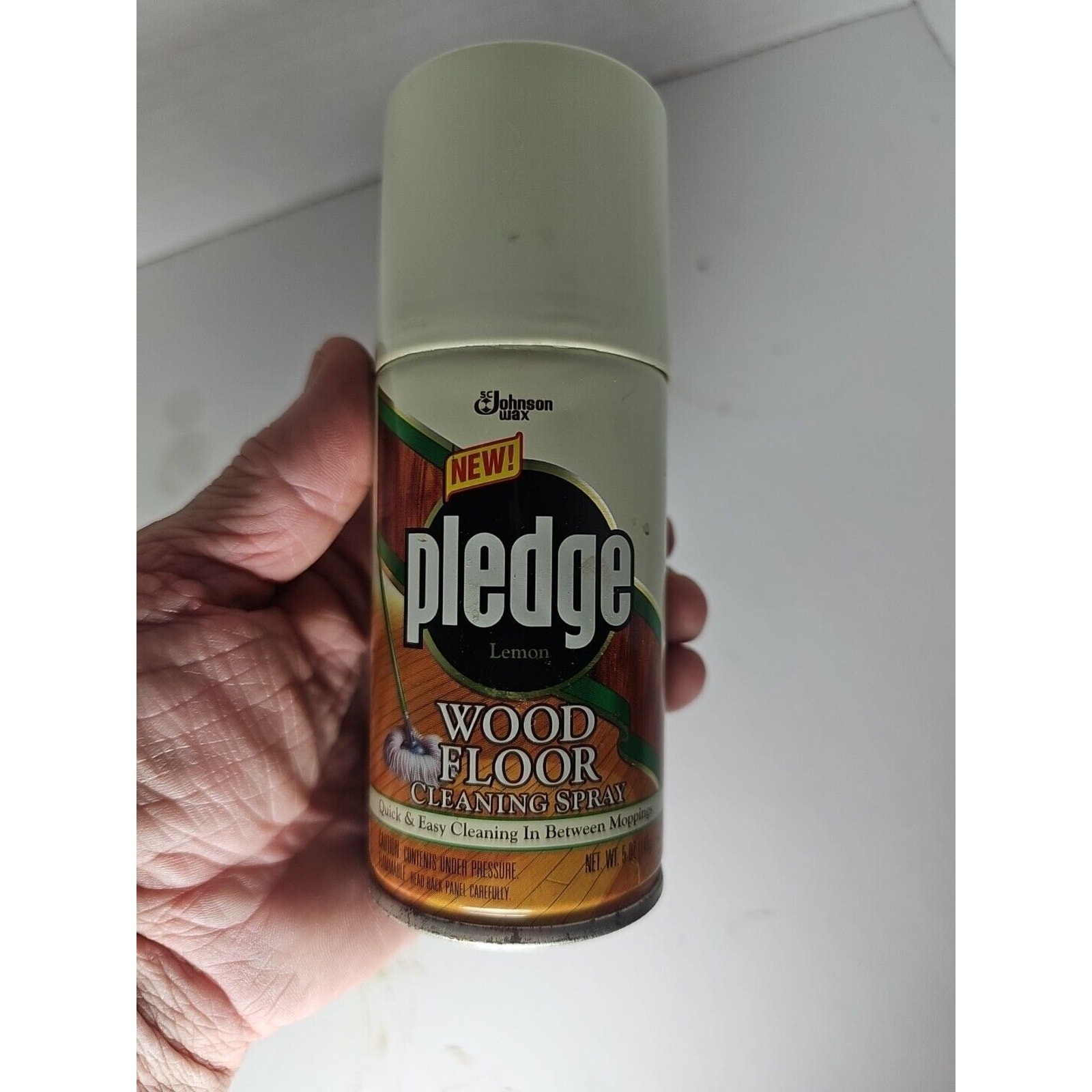 VINTAGE 1998 New Pledge 5 Oz. Wood Floor Cleaning Spray Discontinued Old Stock
