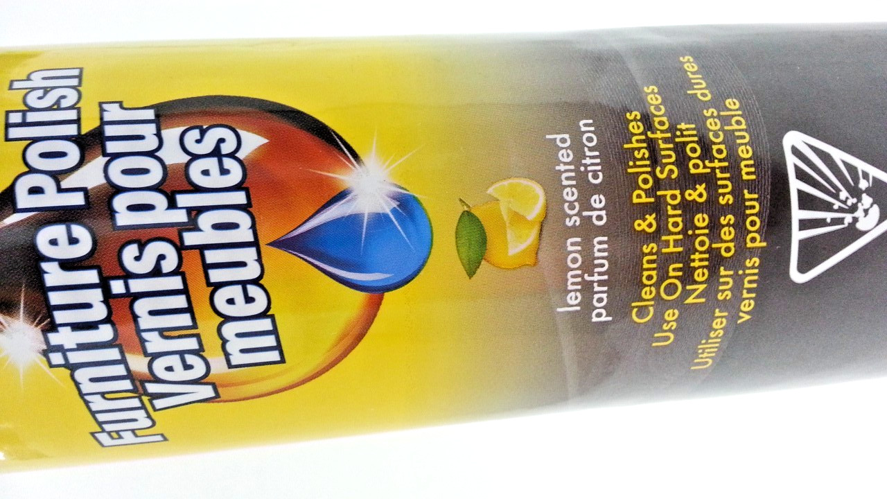 2 x Domestic/Industrial Lemon Scented Furniture Polish 16 oz Each Cleans/Polish
