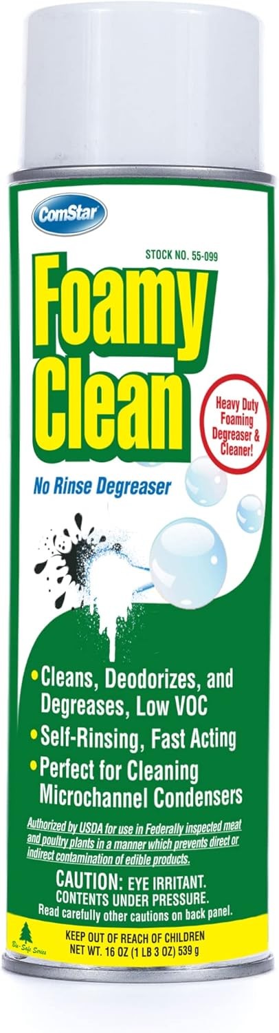 ComStar Foamy Clean 16 Oz No-Rinse Degreaser & Coil Cleaner Spray