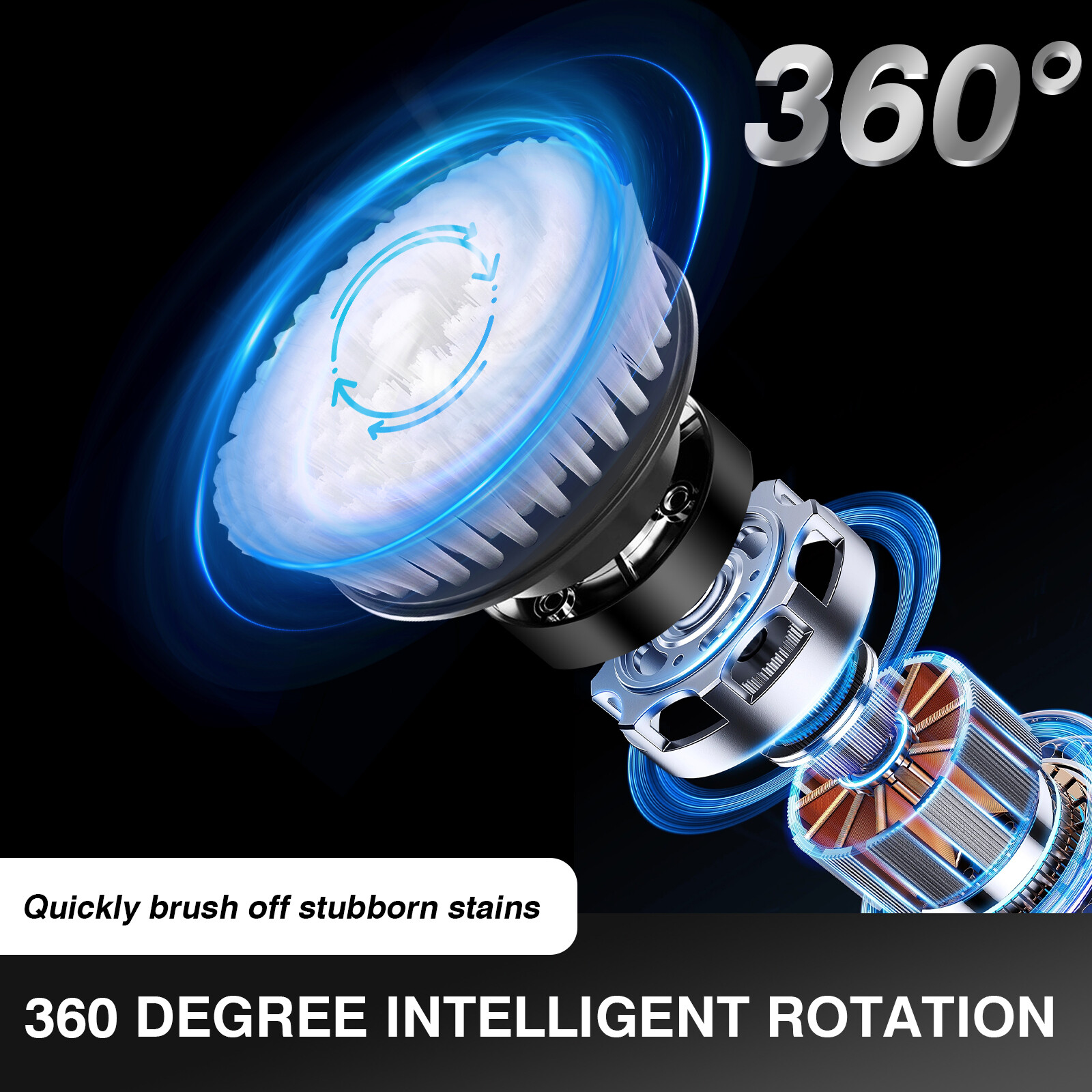 Electric Spin Scrubber Cordless Bath Tub Power Scrubber Floor Cleaning Brush