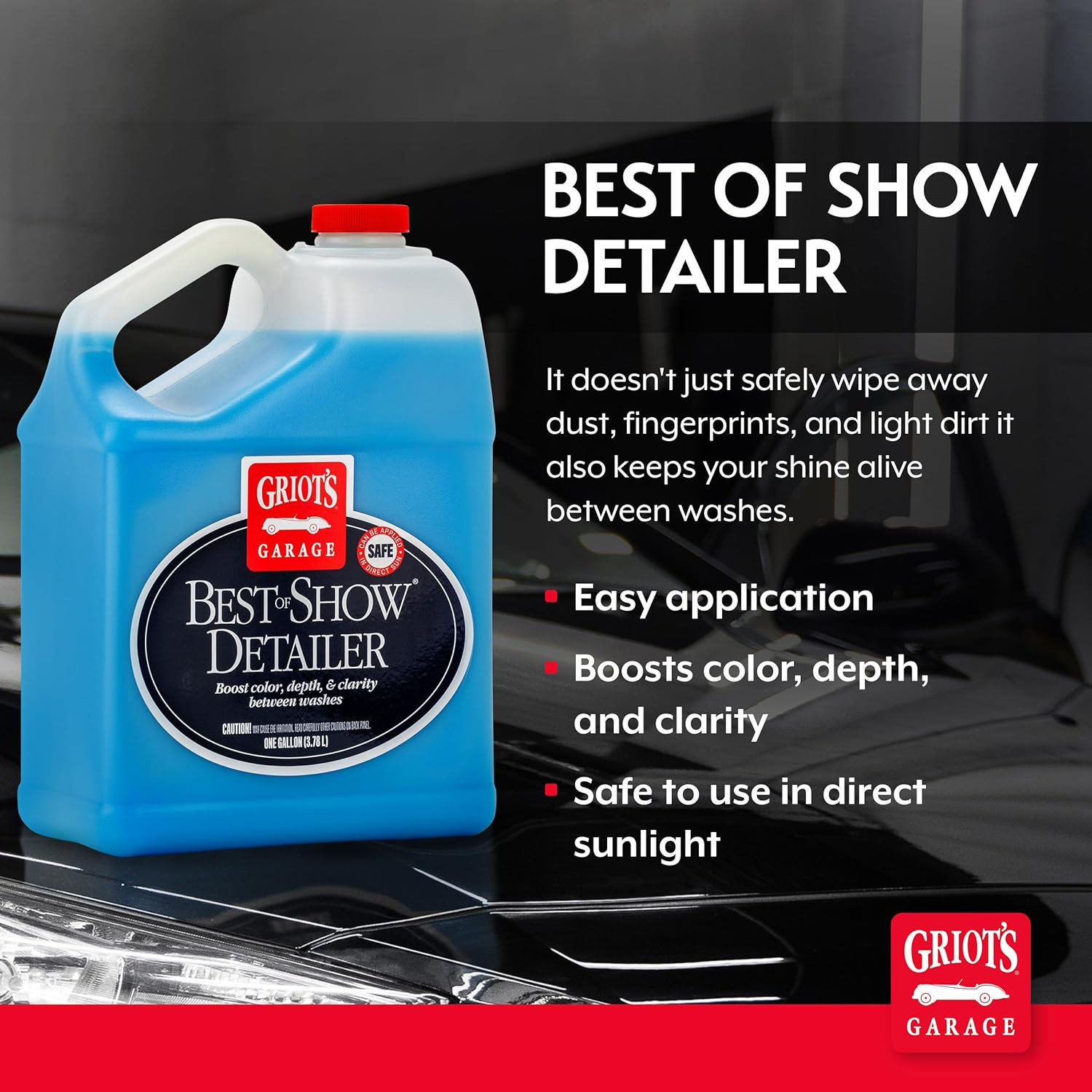 Best of Show Detailer for Car Detailing, Wipes Away Dust, Fingerprints, and Ligh