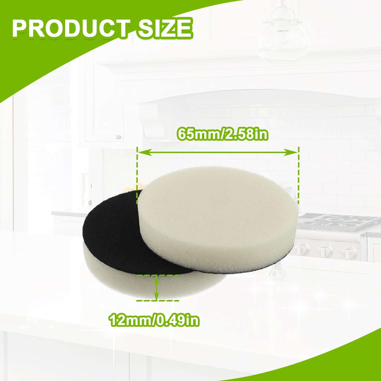 16pcs Foam Pads Power Scrubber Pads Set Electric Scrubber Replacement Scouring P
