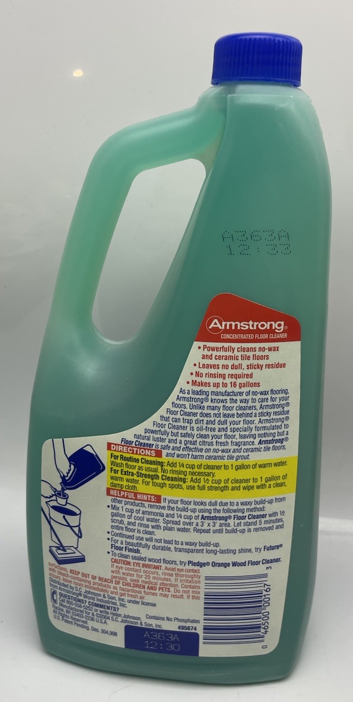 ⭐ NEW Armstrong Concentrated Floor Cleaner Solution 32 FL OZ (1 QUART) CITRUS ⭐