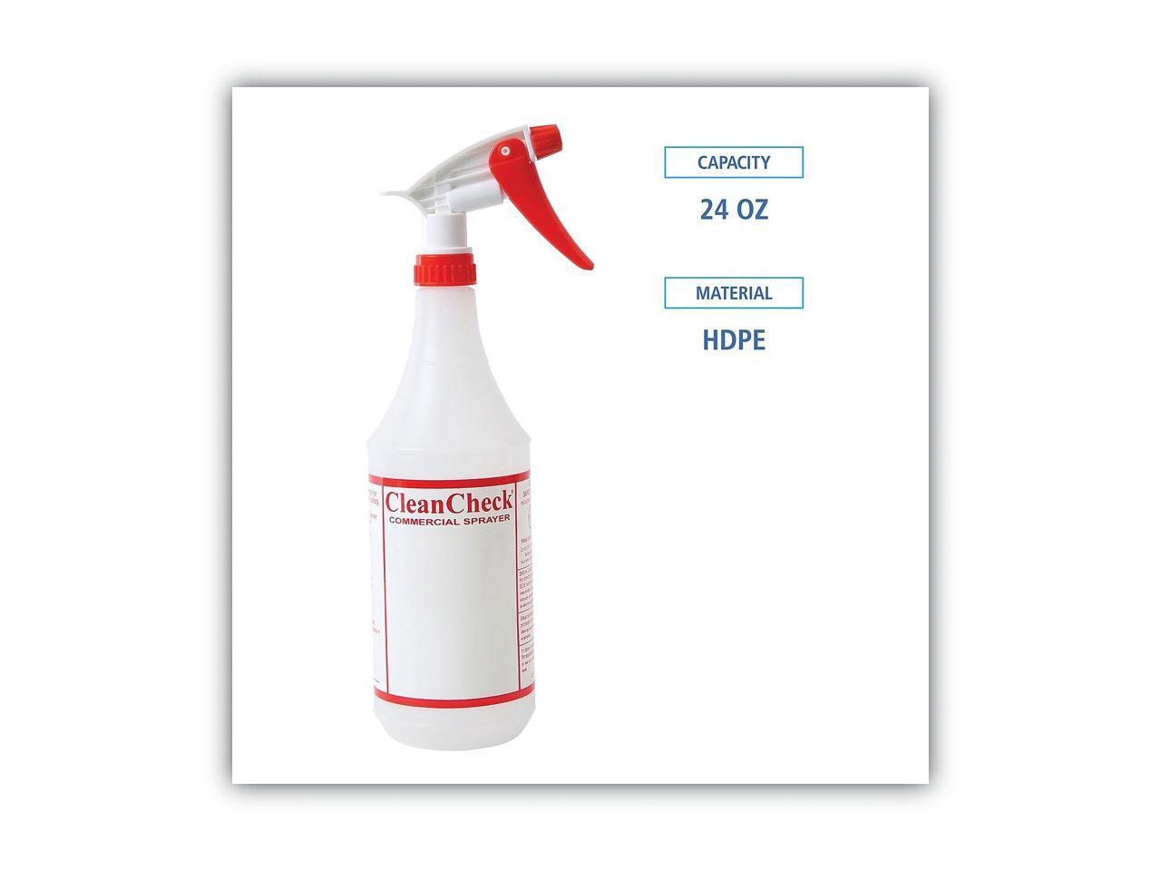 Boardwalk Trigger Spray Bottle 32 oz Clear/Red HDPE 3/Pack 03010