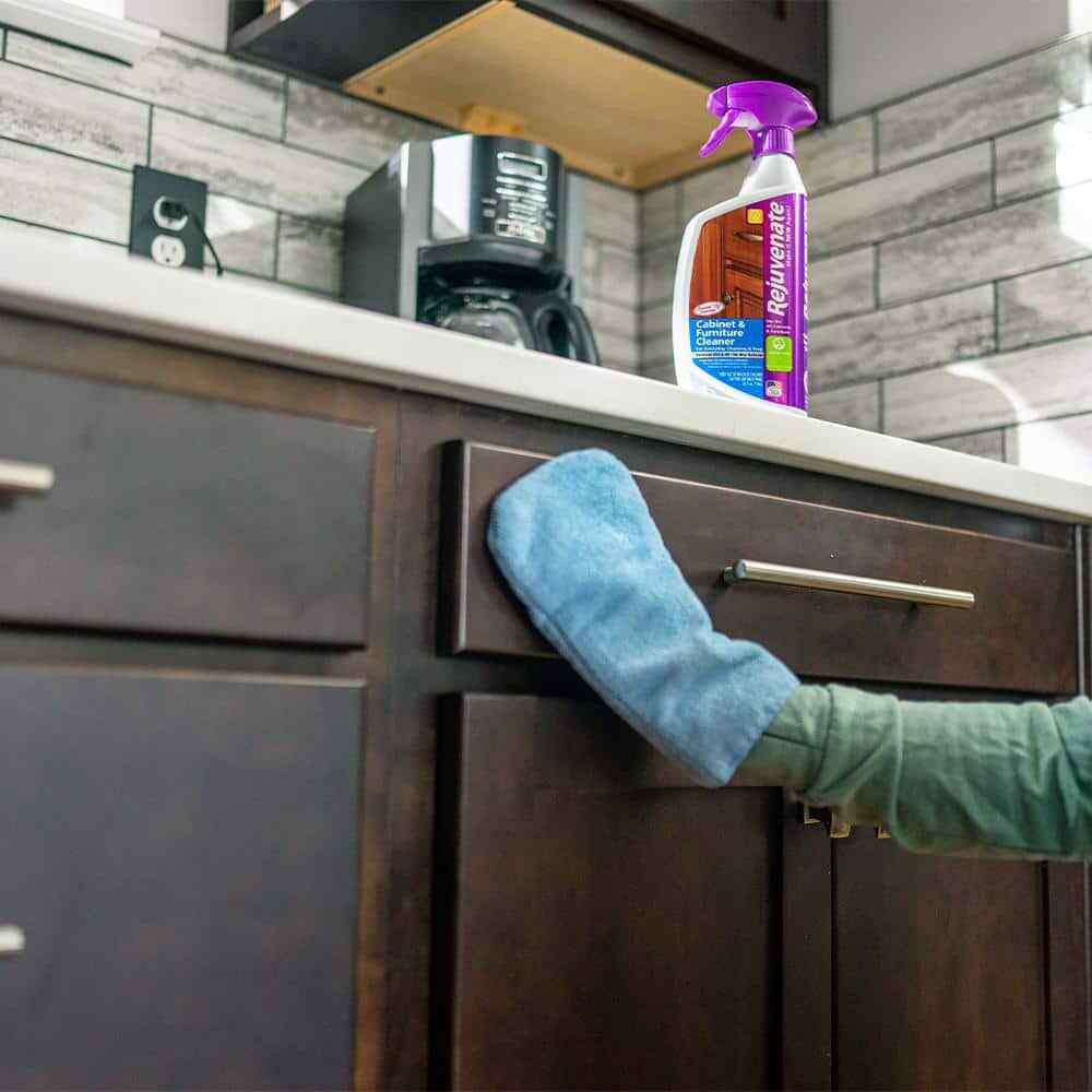 Cabinet And Furniture Cleaner Rejuvenator For Wood Or Laminate Spray Bottle