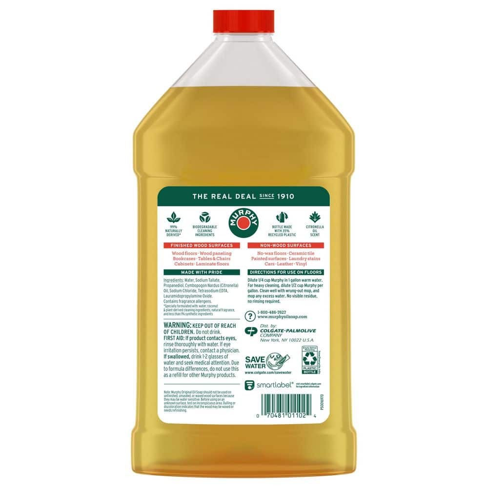 Murphy Oil Soap Concentrated Hardwood Floor Cleaner 32 oz Citronella Scent