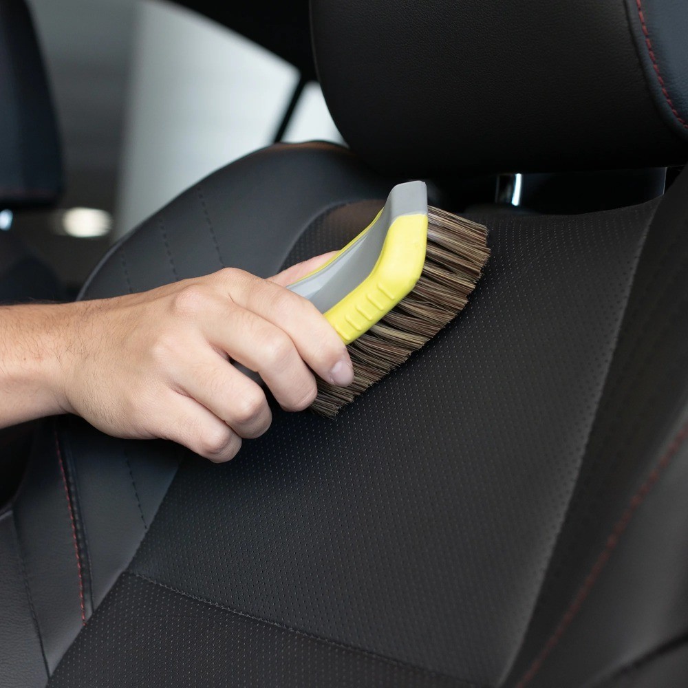 Soft Bristle Leather Care Cleaning Brush for Cars Auto Interior Seats Dashboard