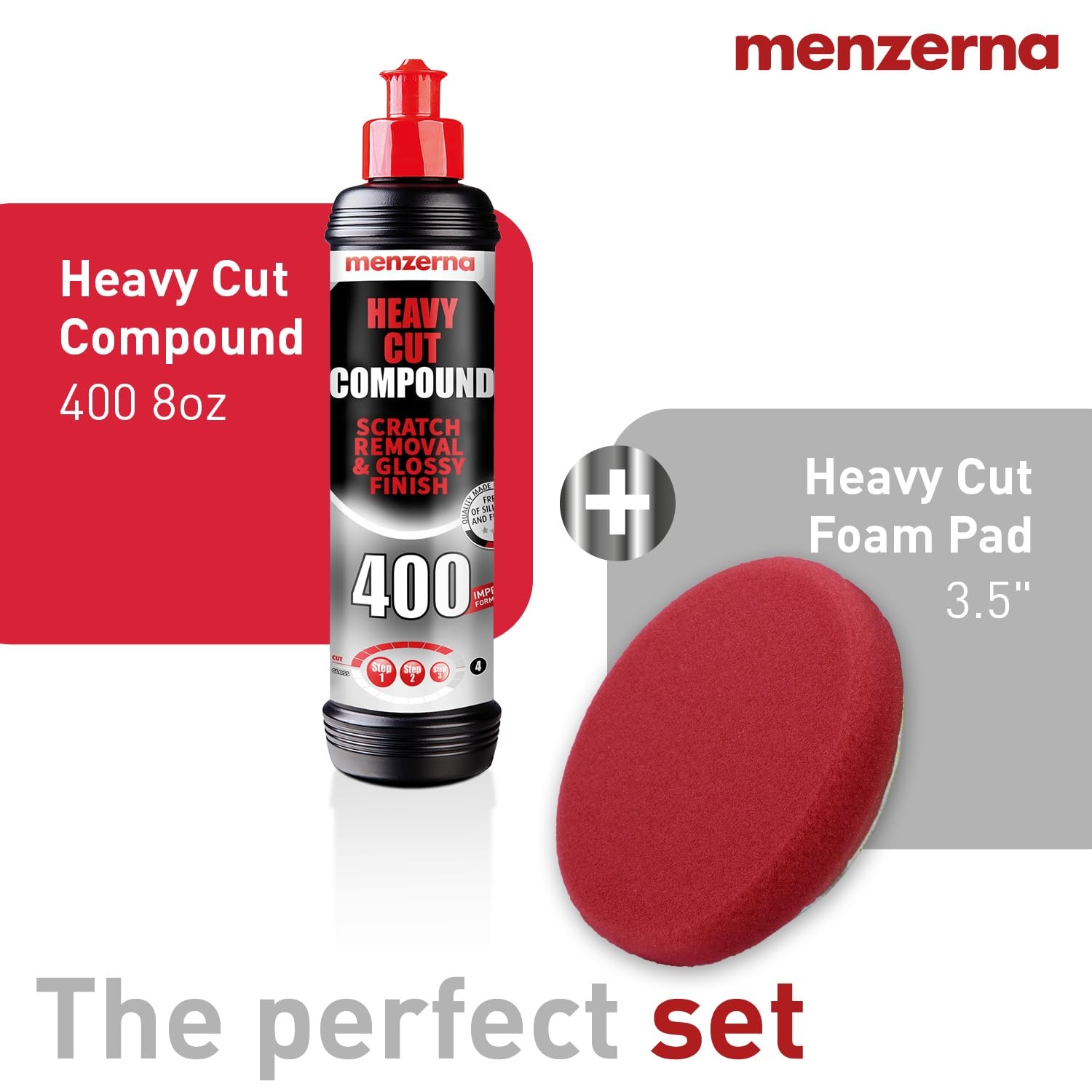 Menzerna Car Scratch Remover Kit Heavy Cut Swirl Remover Polishing Set
