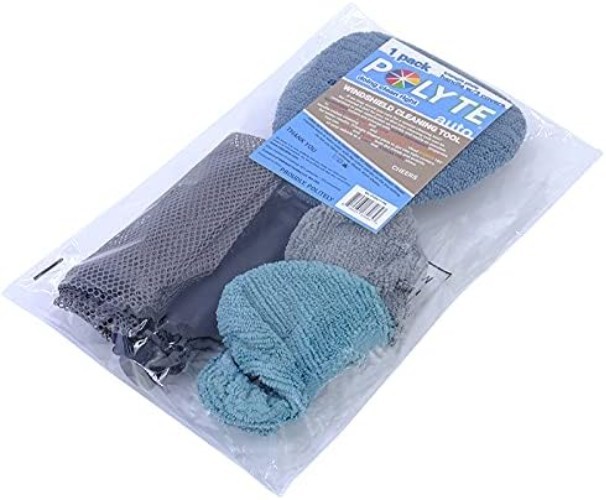 Microfiber Triangle Windshield Tool: Extendable Aluminum Handle & Color Options