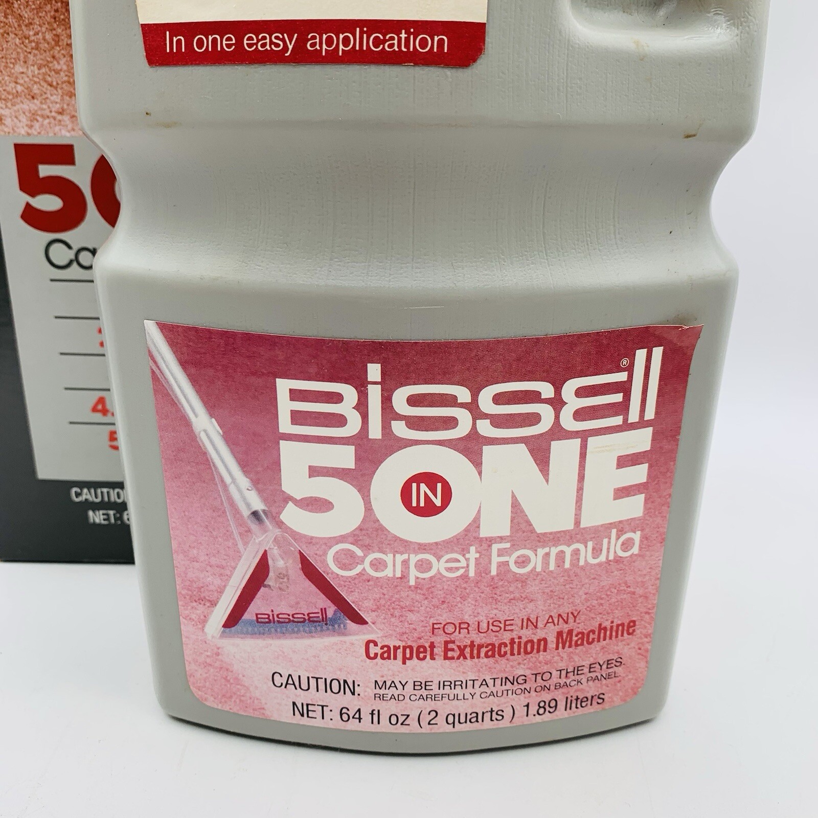 Vintage Bissell 5 In One Carpet Formula 1987 (4 LB Bottle) In Open Box 64 fl oz