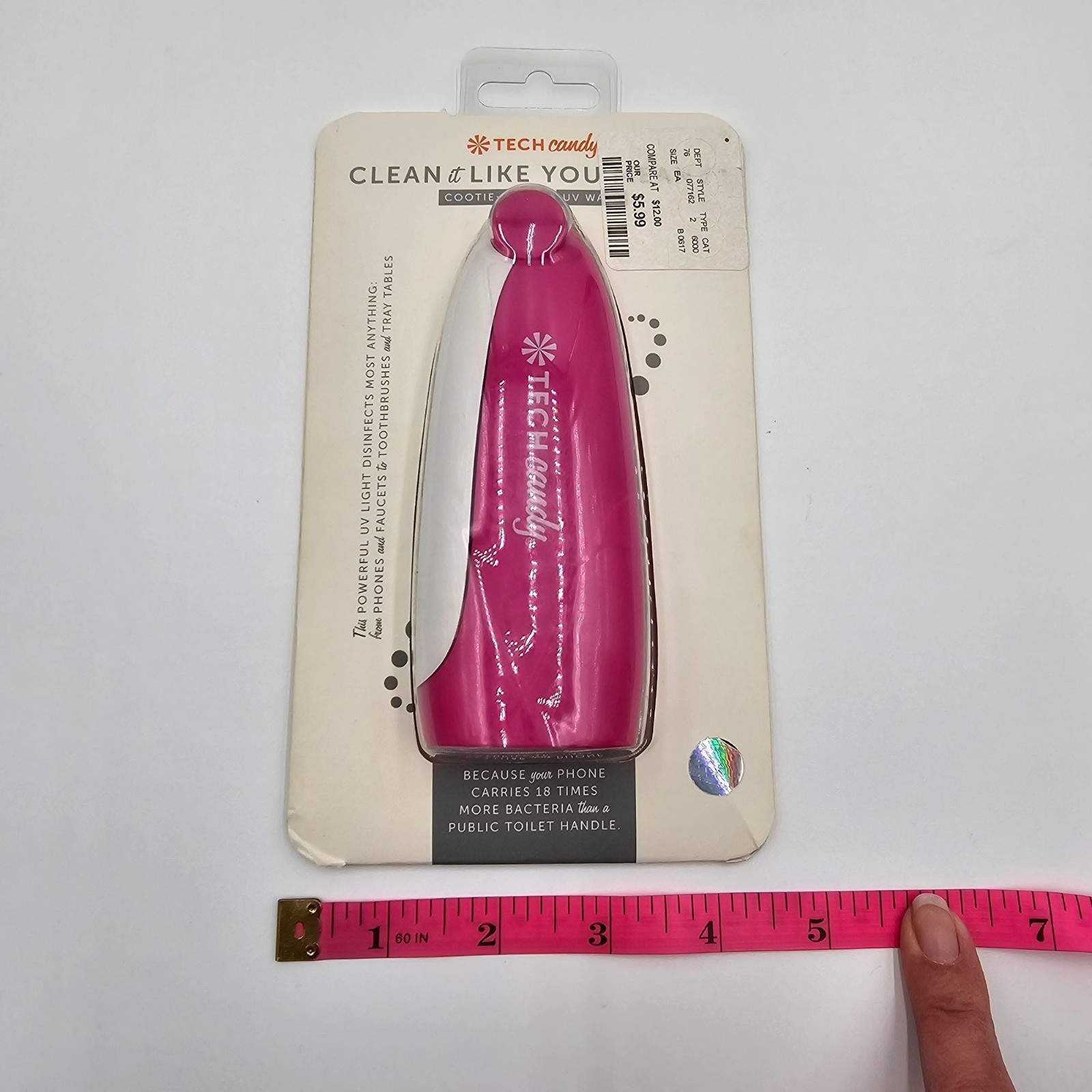 Tech Candy Clean It Like You Mean It UV Disinfectant Wand Travel Accessory