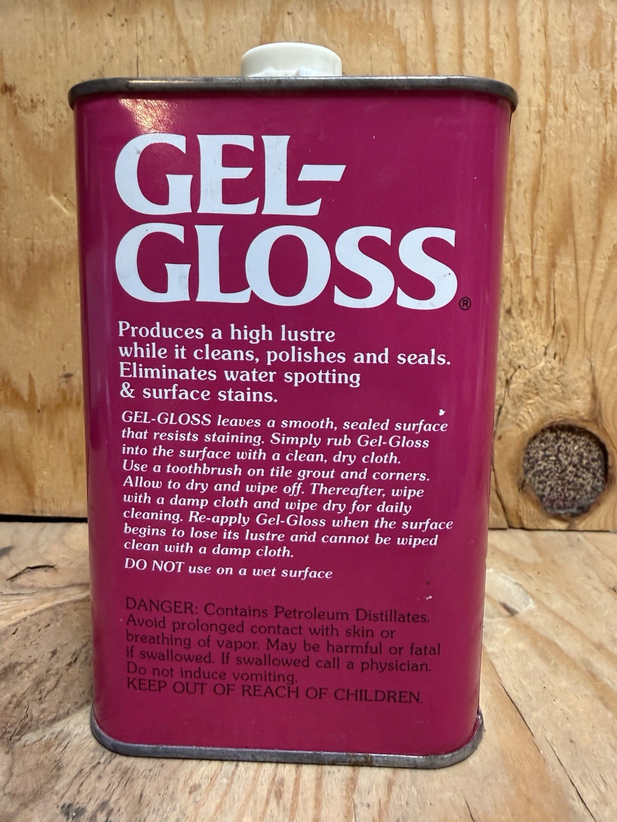 Gel Gloss Original Formula Gel-Gloss 16 oz. Fiberglass Cleaner New Full Can
