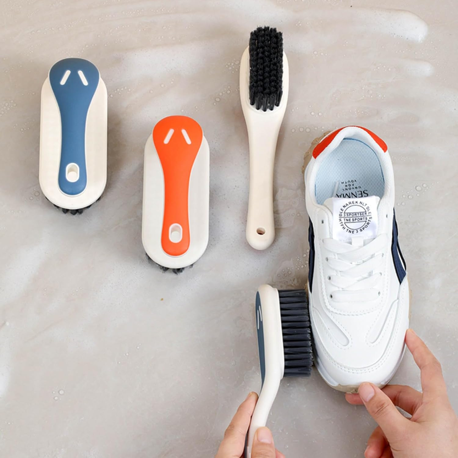 Soft Bristle Scrub Cleaning Brush Stain Remover Brush Fabric Cleaning Brush Laun