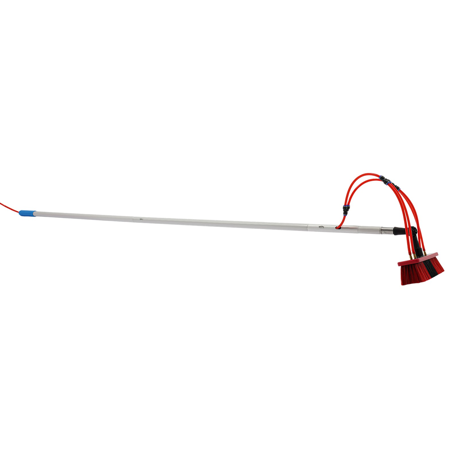 Outdoor Window Clean Water-Fed Rod Set Long Reach Solar Panel Cleaning Brush Kit