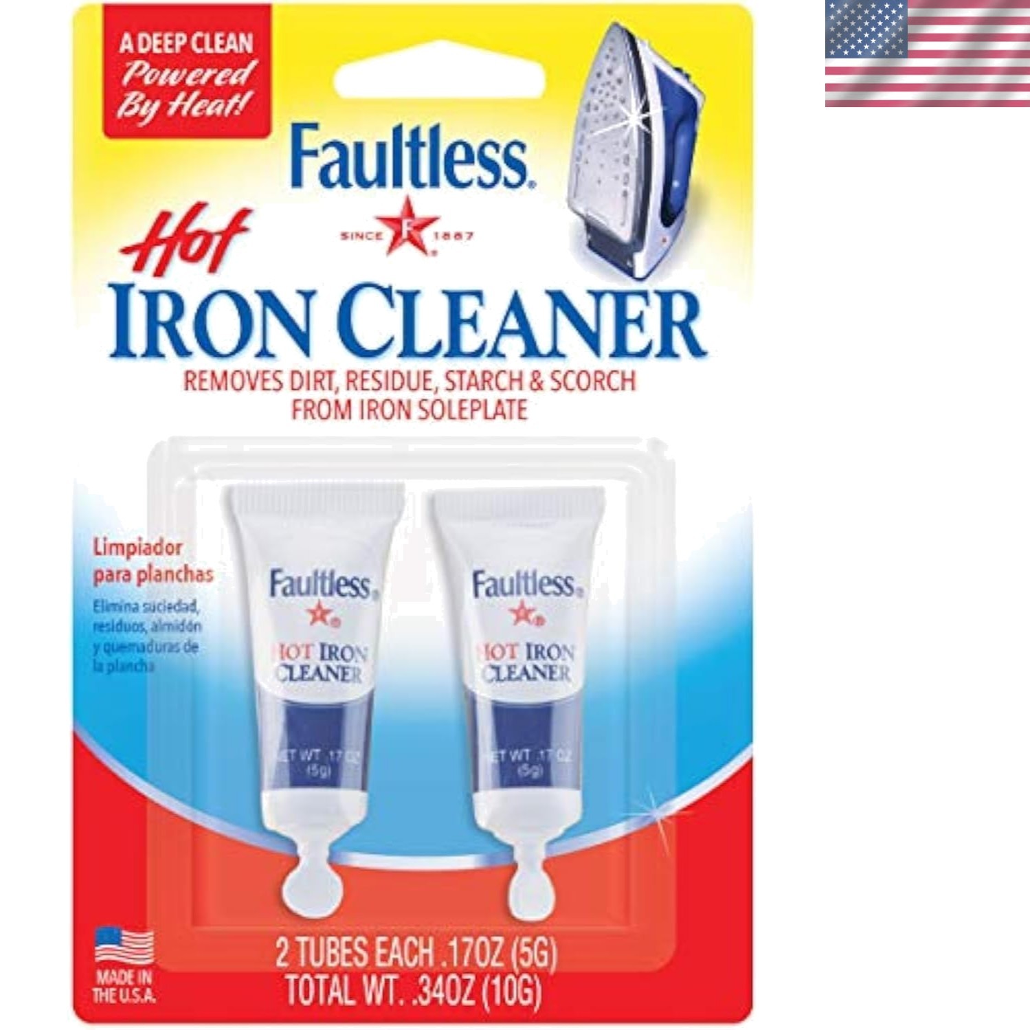Non-Toxic Hot Iron Cleaner – Effortlessly Removes Residues While Ironing