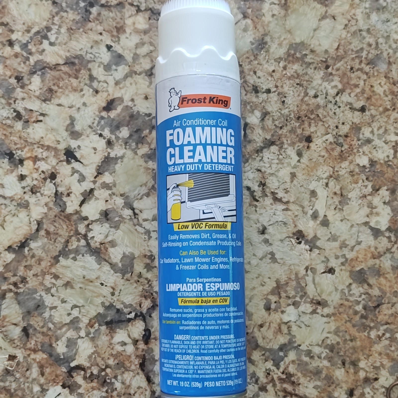 Frost King ACF19 AC Coil Cleaner Foam, Low VOC Formula, Unscented 19 oz
