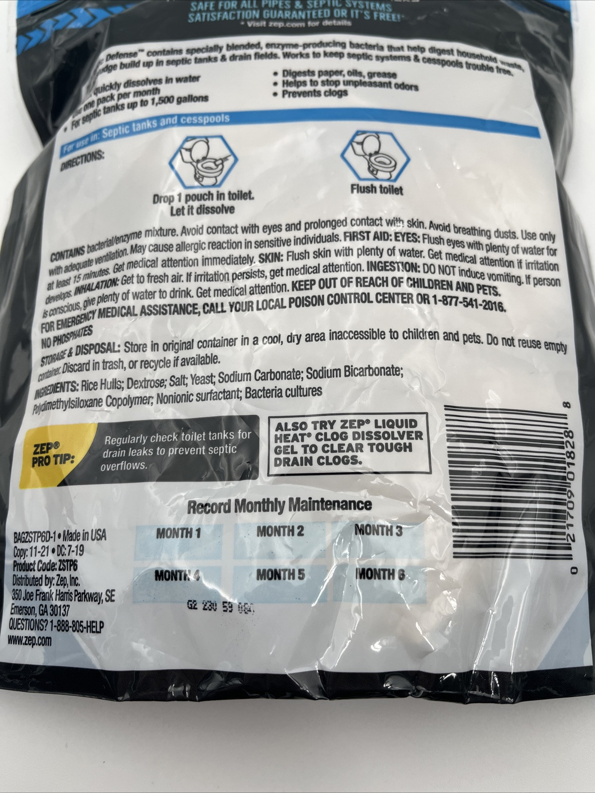 12 oz. Septic System Treatment Powder Packet