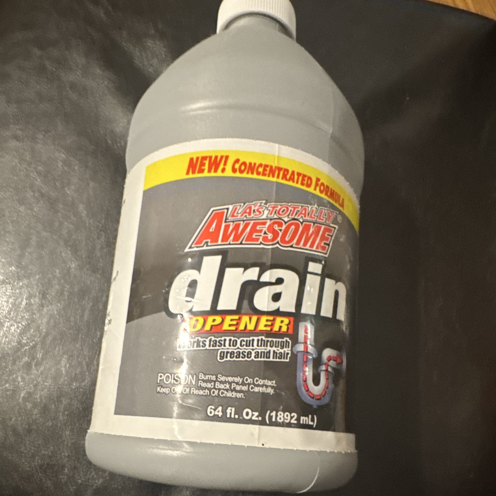 LA’s Totally Awesome Concentrated Drain Clog Remover Liquid Sink/Drain 64 fl oz