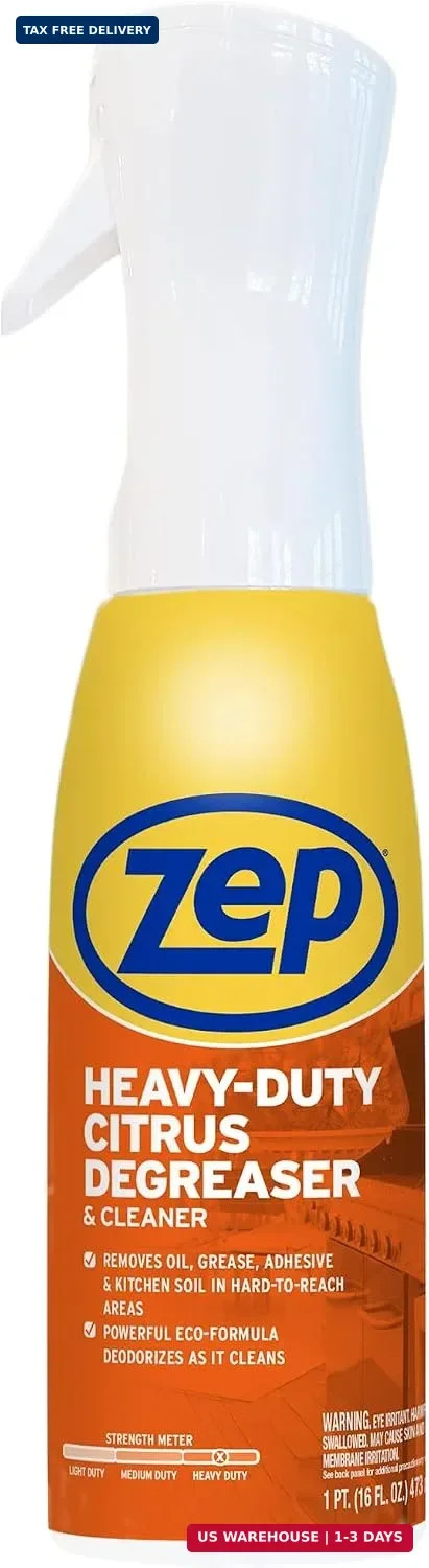 Zep Heavy Duty Citrus Degreaser and Cleaner Mist -16 fl oz ZUCIT20 – Removes Oil
