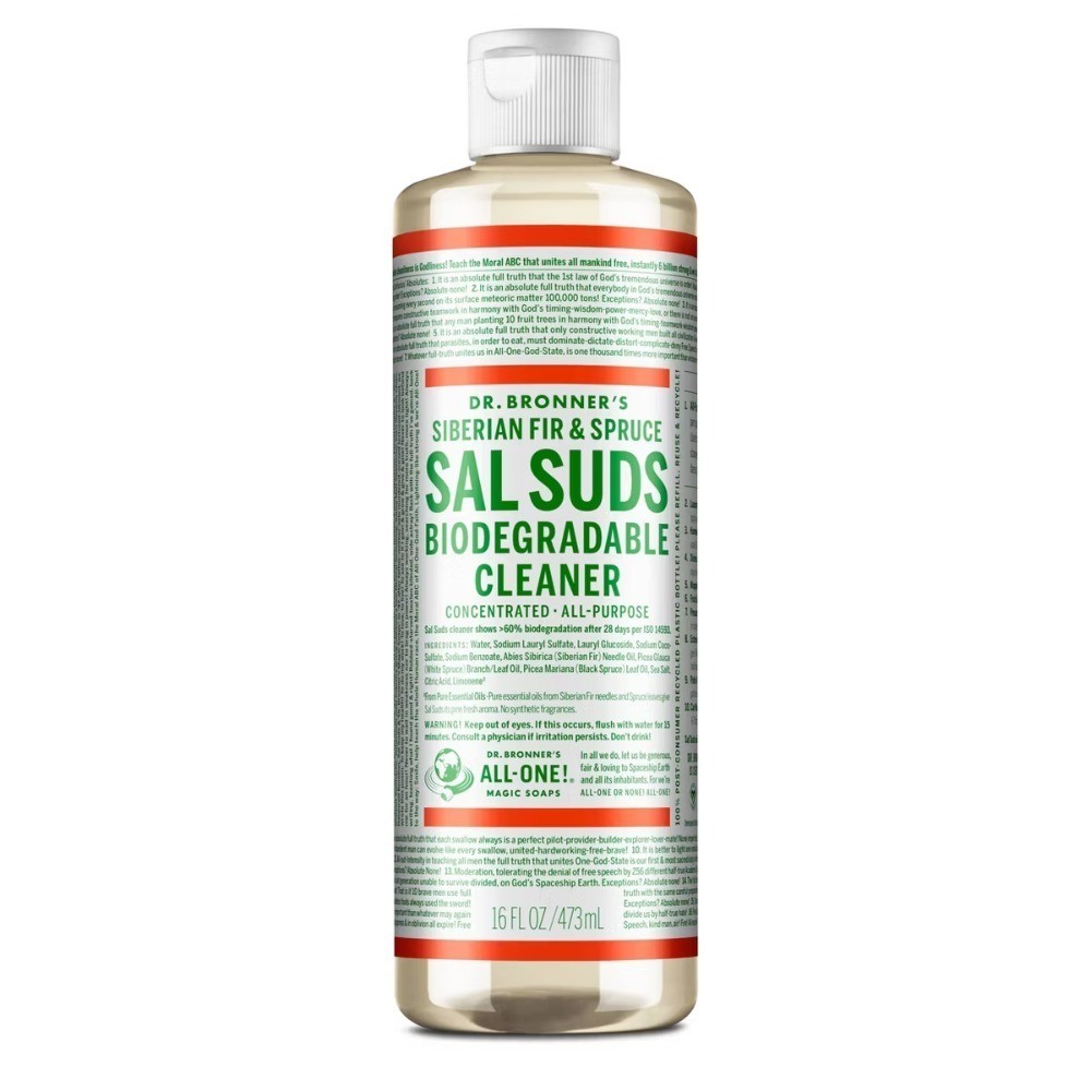 Dr. Bronner’s Siberian Fir & Spruce Sal Suds All-Purpose Cleaner – 16 fl oz
