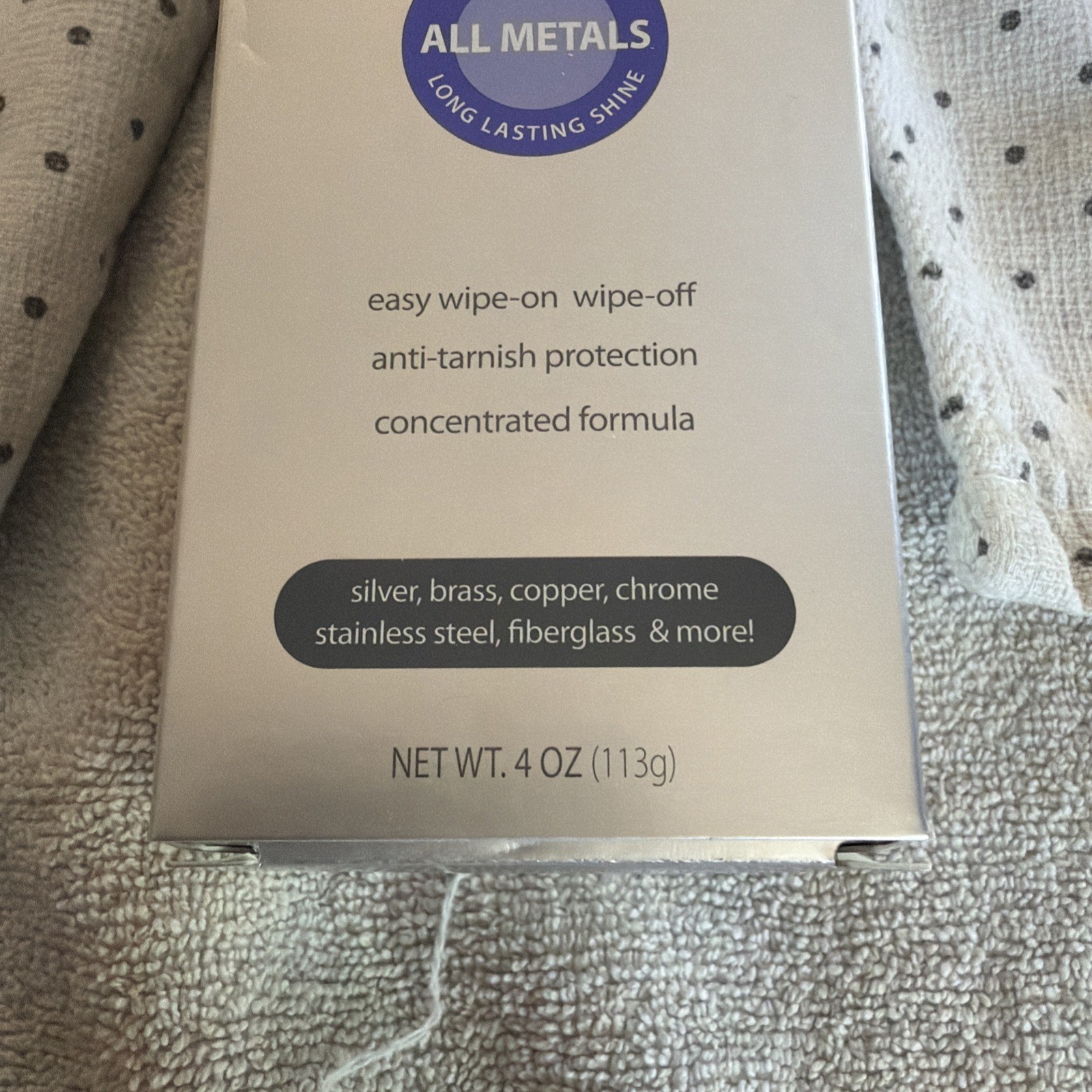 MAAS Fine Polishing Creme For All Metal 4 Oz Concentrated. Opened/90% Full.
