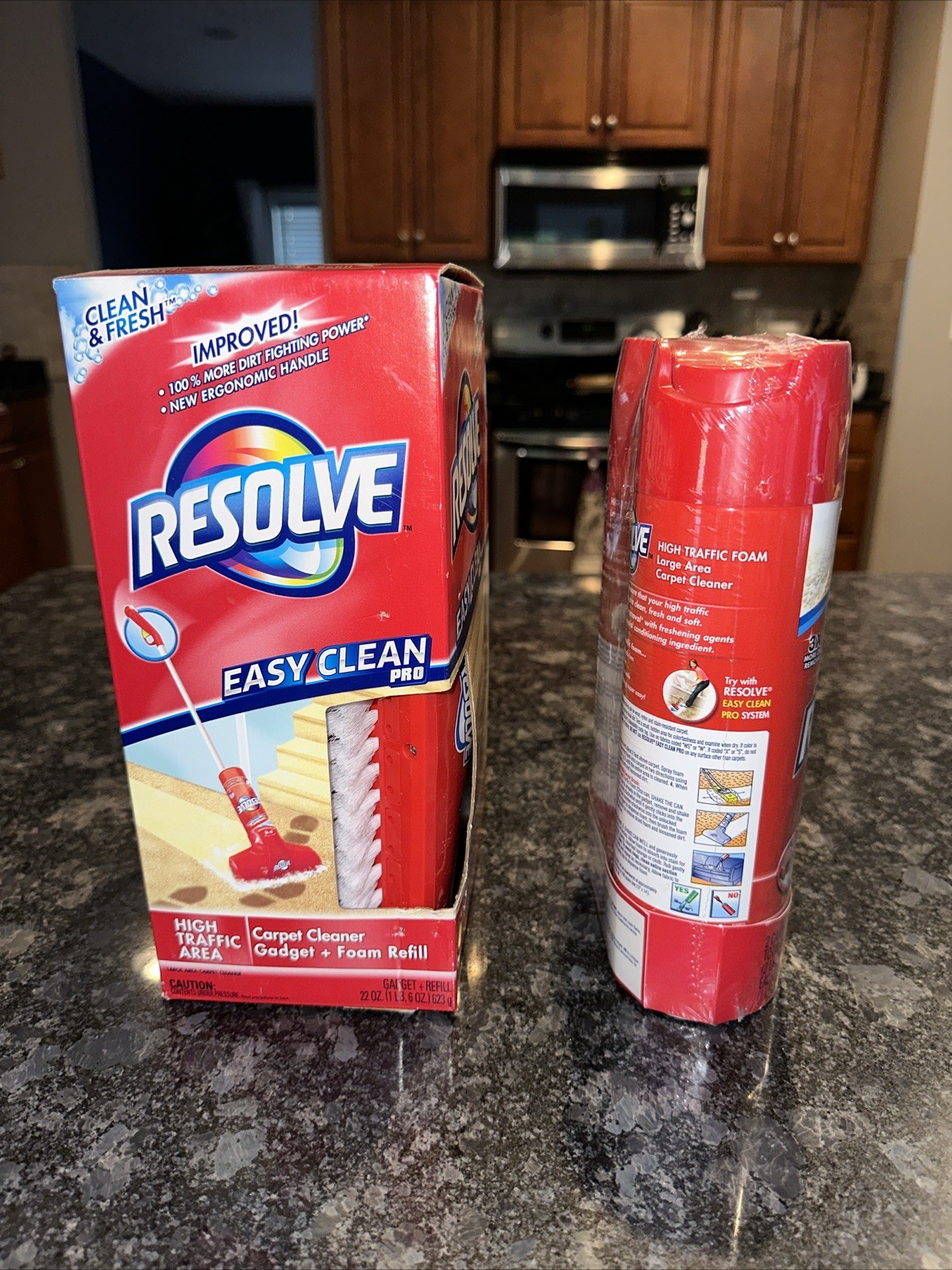 Resolve Easy Clean Pro High Traffic Area Carpet Cleaner BONUS X2 Foam Refill NEW