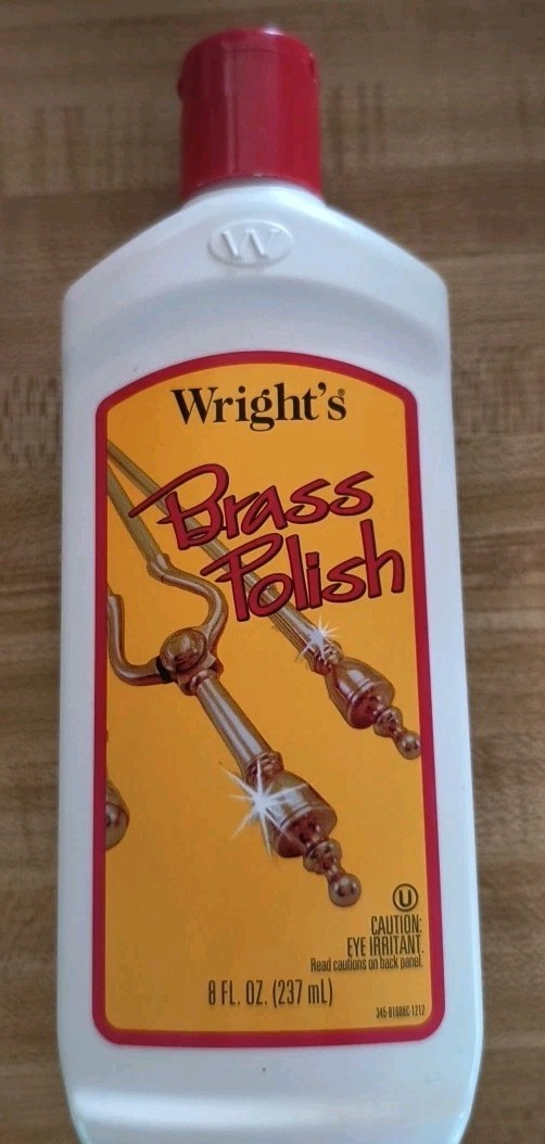 Wright’s Brass Copper Bronze Polish Cleaner 8oz Discontinued Open Used Once 95%