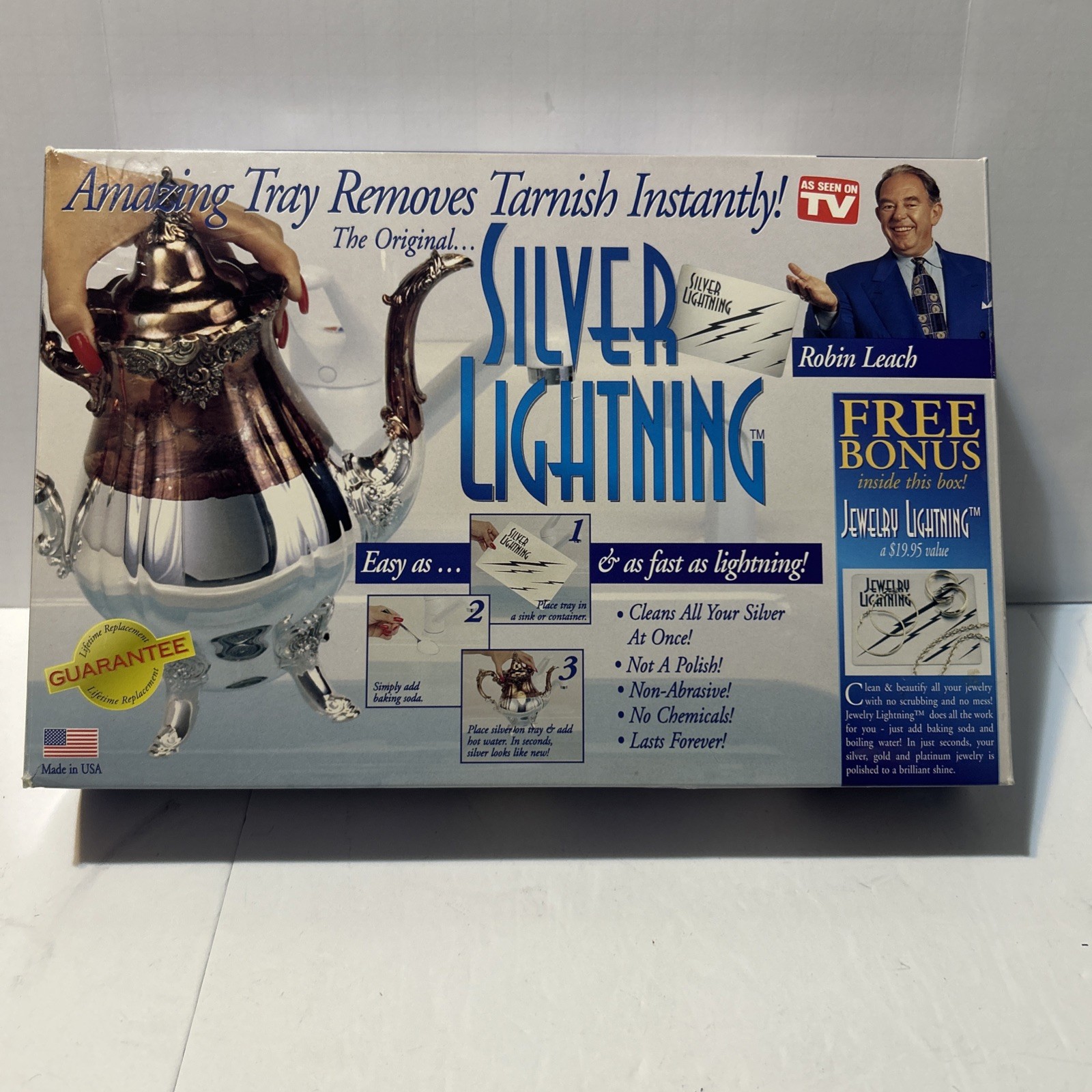 Silver Lightning Jewelry Cleaner Tarnish Remover As Seen on TV Gold Copper Steel