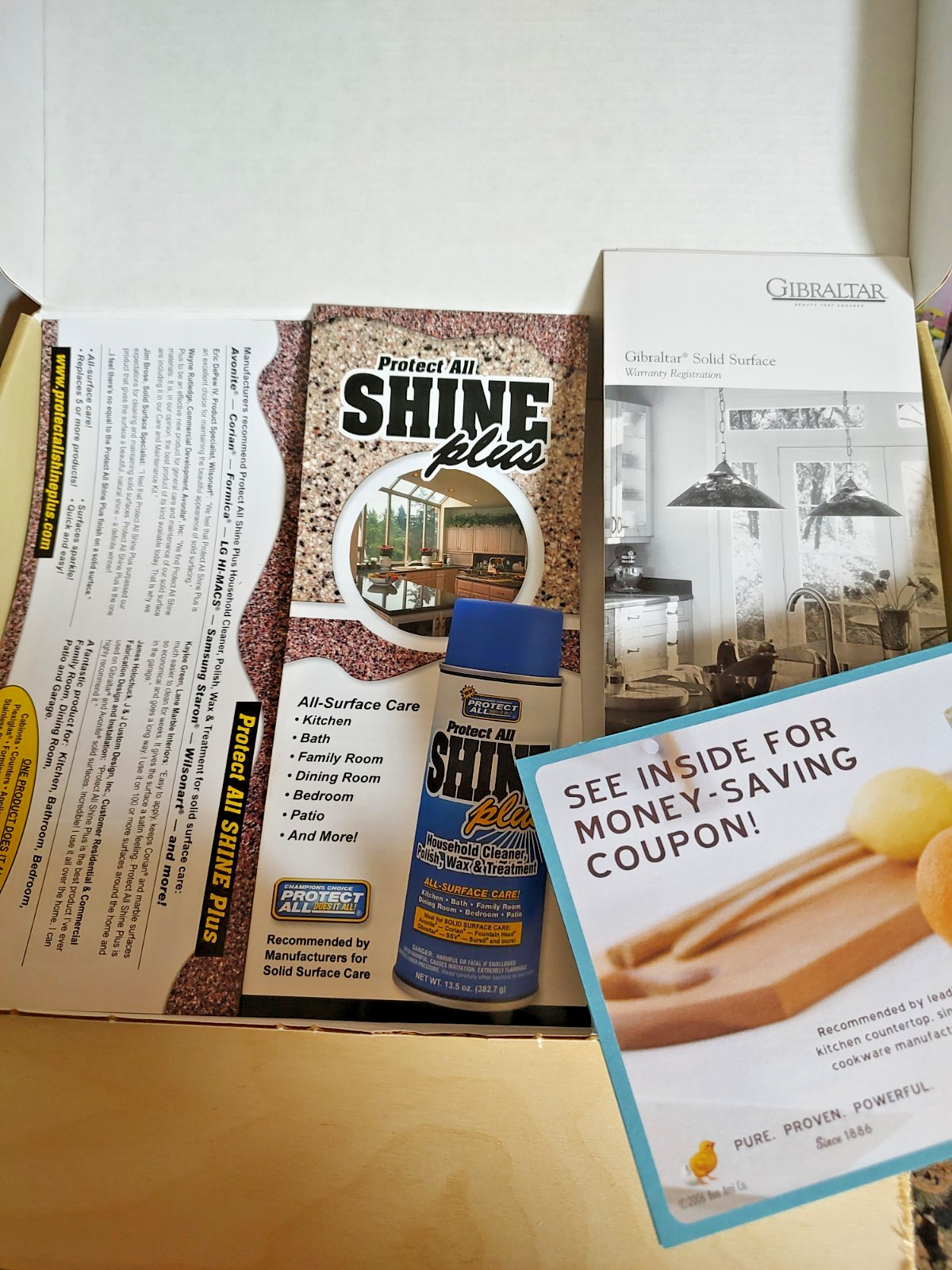 Wilsonart Solid Surface NOS Care & Maintenance Kit for Counters and Shower Walls