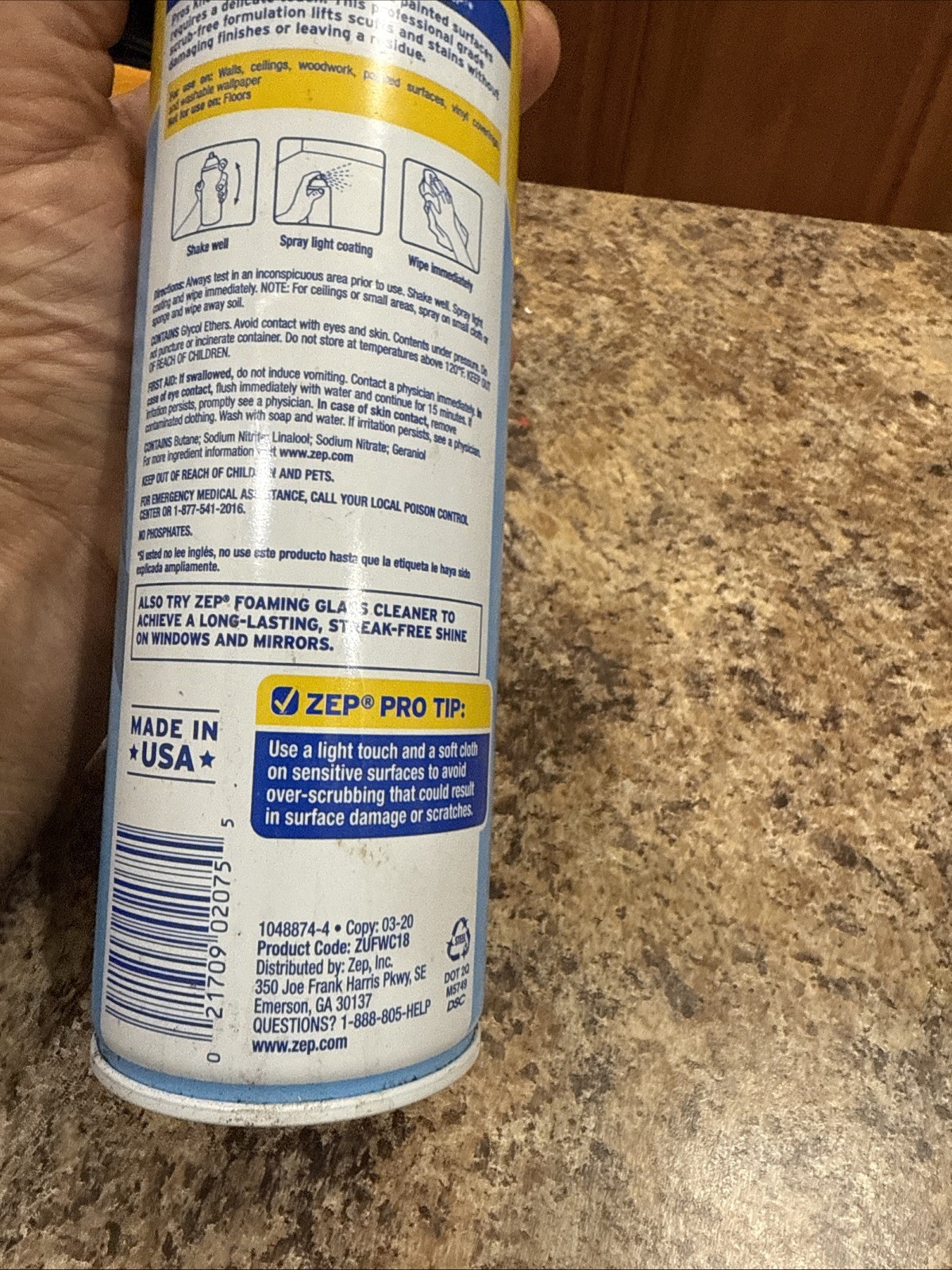Zep 18 oz. Foaming Wall Cleaner