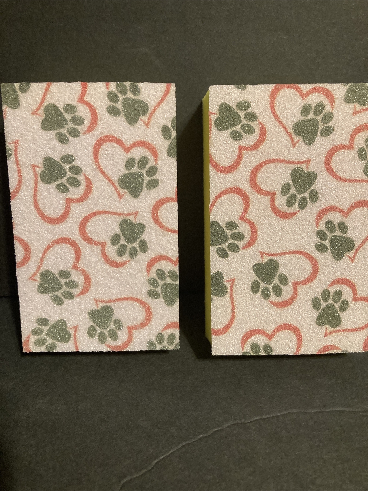 Sponge Doggy Paws With Hearts Scrubber Sponge 2pk I Can’t Believe It’s a sponge