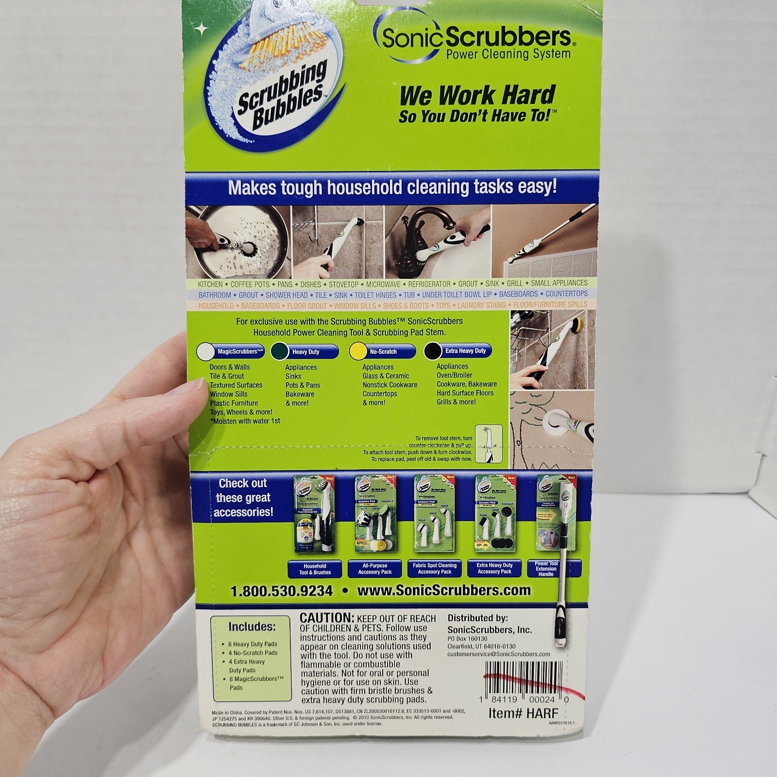 Scrubbing Bubbles Sonic Scrubbers Pad Refills 24 Count Peel and Stick