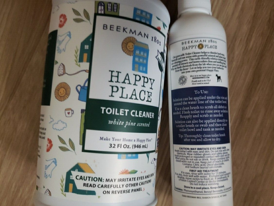 Beekman 1802 Happy Place Toilet Cleaner Set White Pine Scent 40 oz Sealed