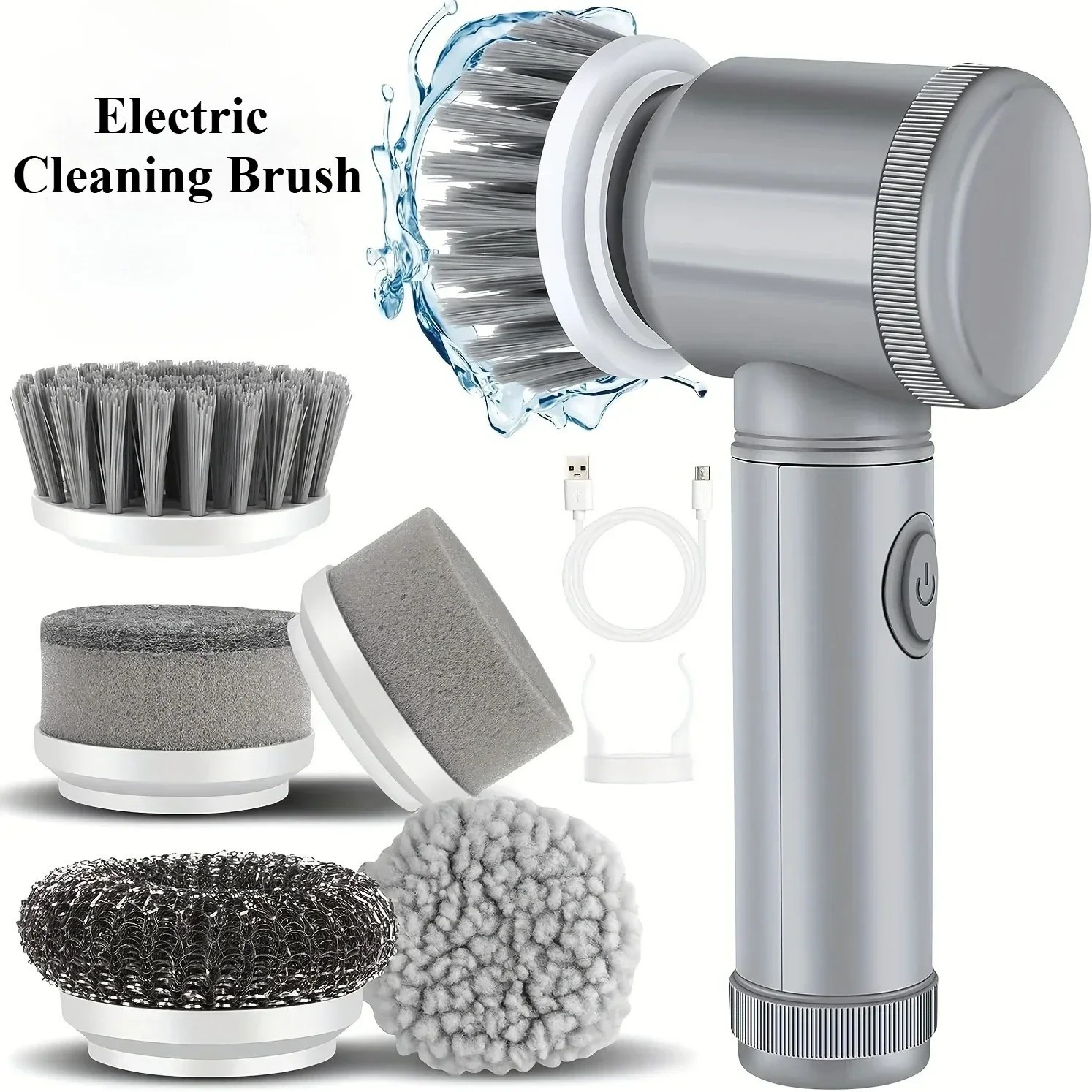 Multi-functional Electric Cleaning Brush for Kitchen and Bathroom – Wireless